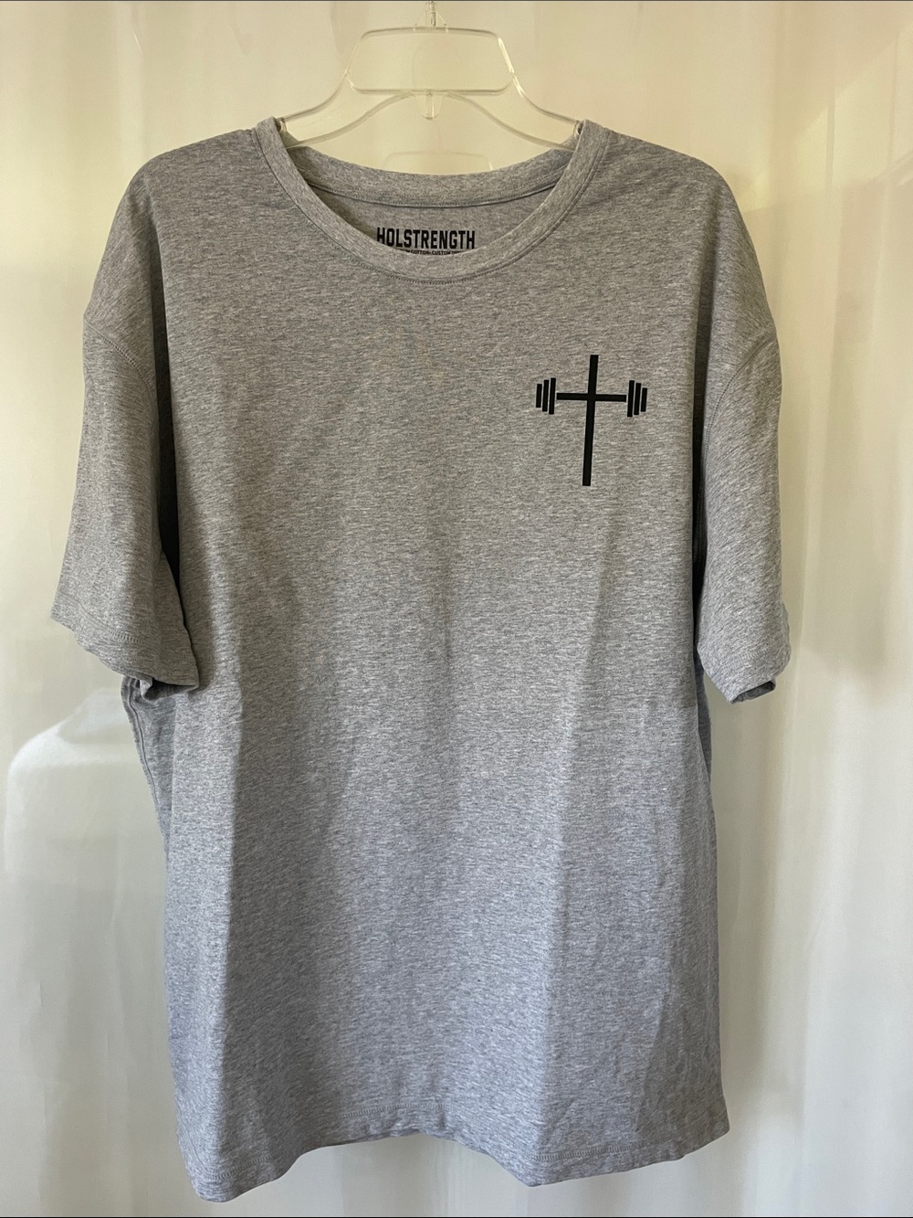 Holstrength Men’s Gray T-Shirt size large